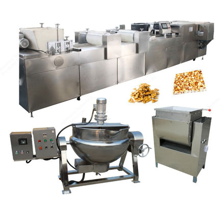 Barra de caramelo industrial del cacahuete del acero inoxidable que hace la máquina proveedor